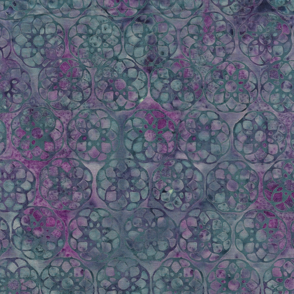 [122325828] 122325828 / Geometric Flower-Multi Blue Purple