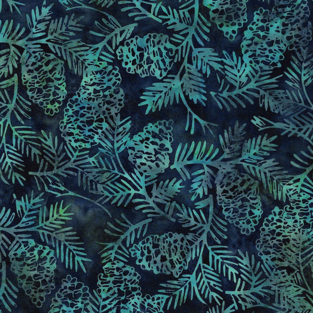 [122334993] 122334993 / Pinecones-Teal Seaweed