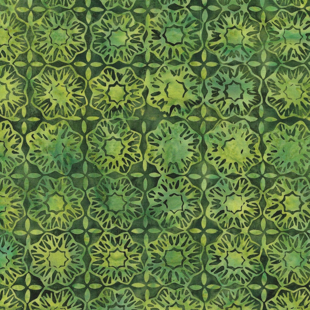 [122359680] 122359680 / Square Flower-Green Spinach