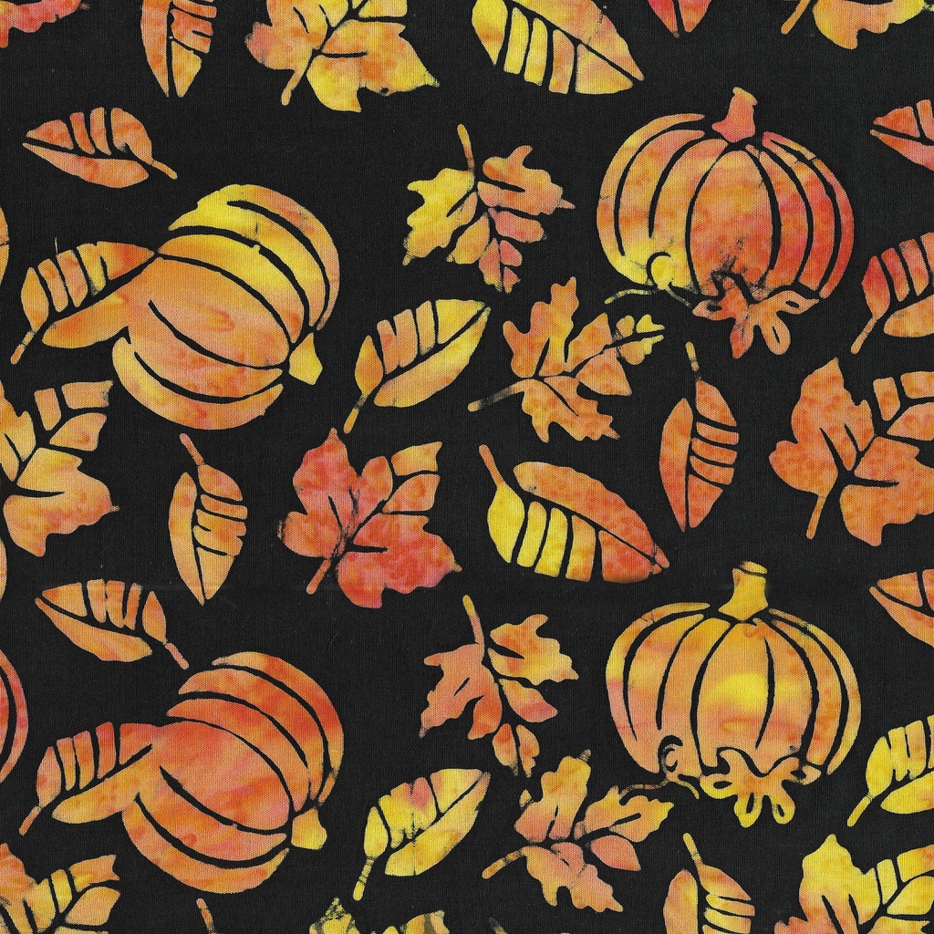 122367790 / Pumpkin Leaves-Black Slate