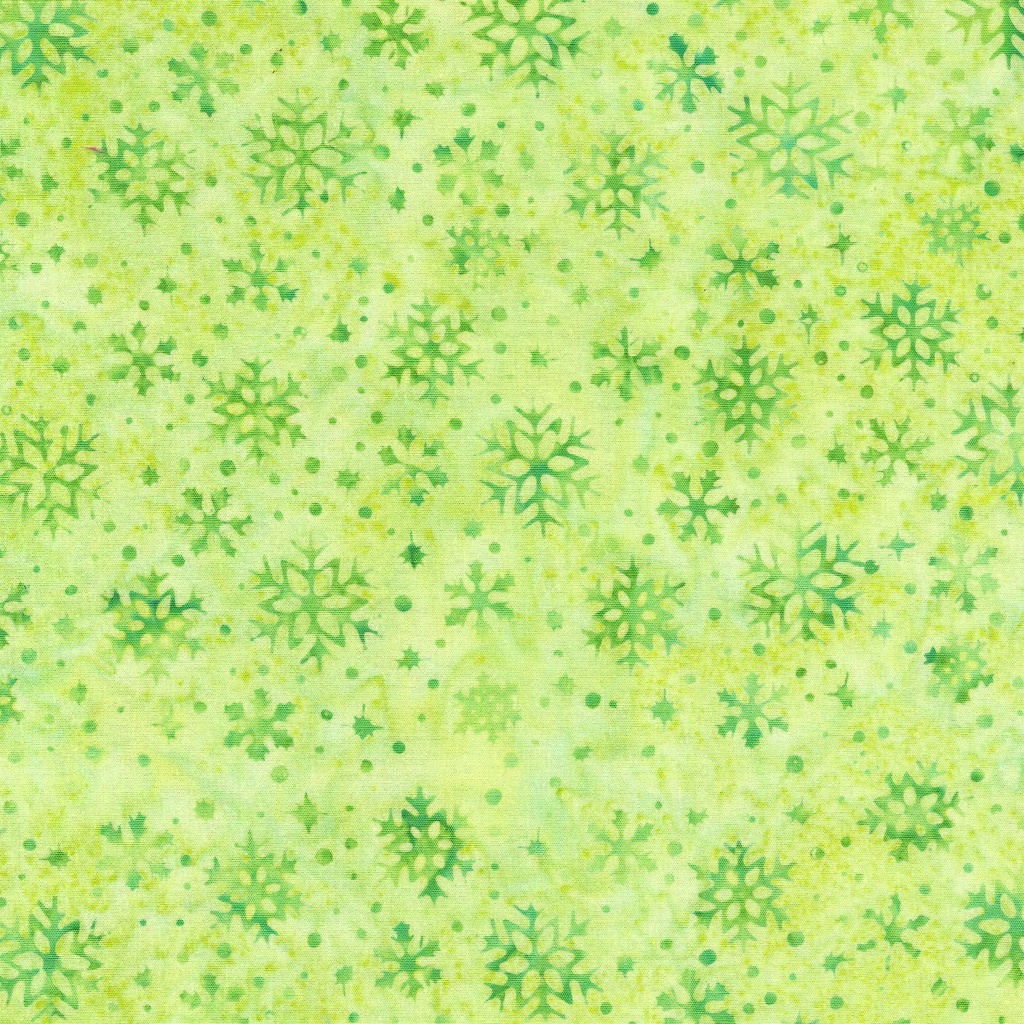 [122401615] 122401615 / Snowflakes-Green Pistachio