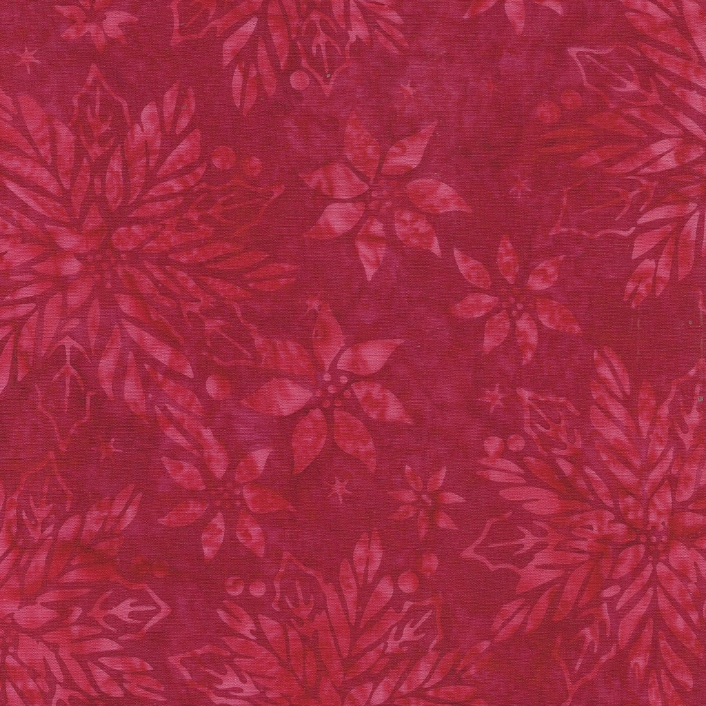 [122402360] 122402360 / Poinsettia Floral-Red Cherry