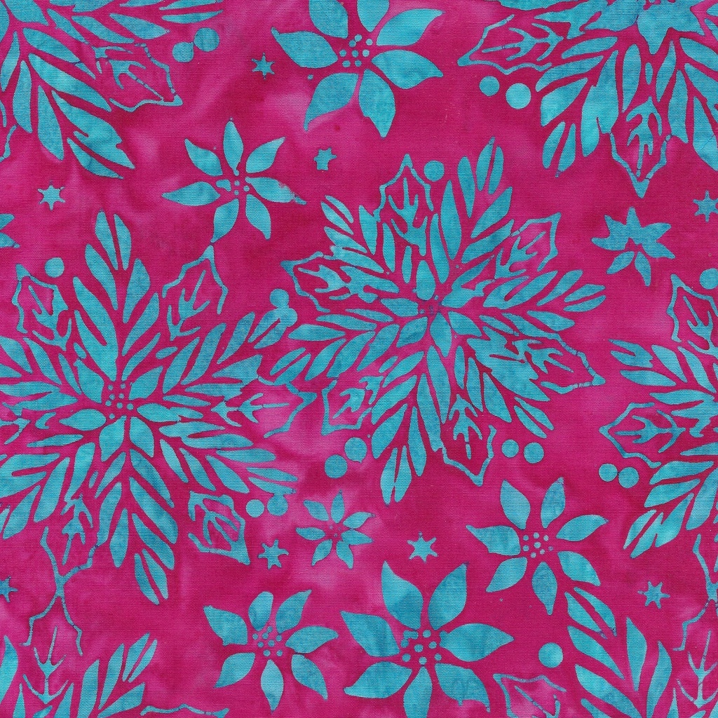 122402365 / Poinsettia Floral-Red Crimson