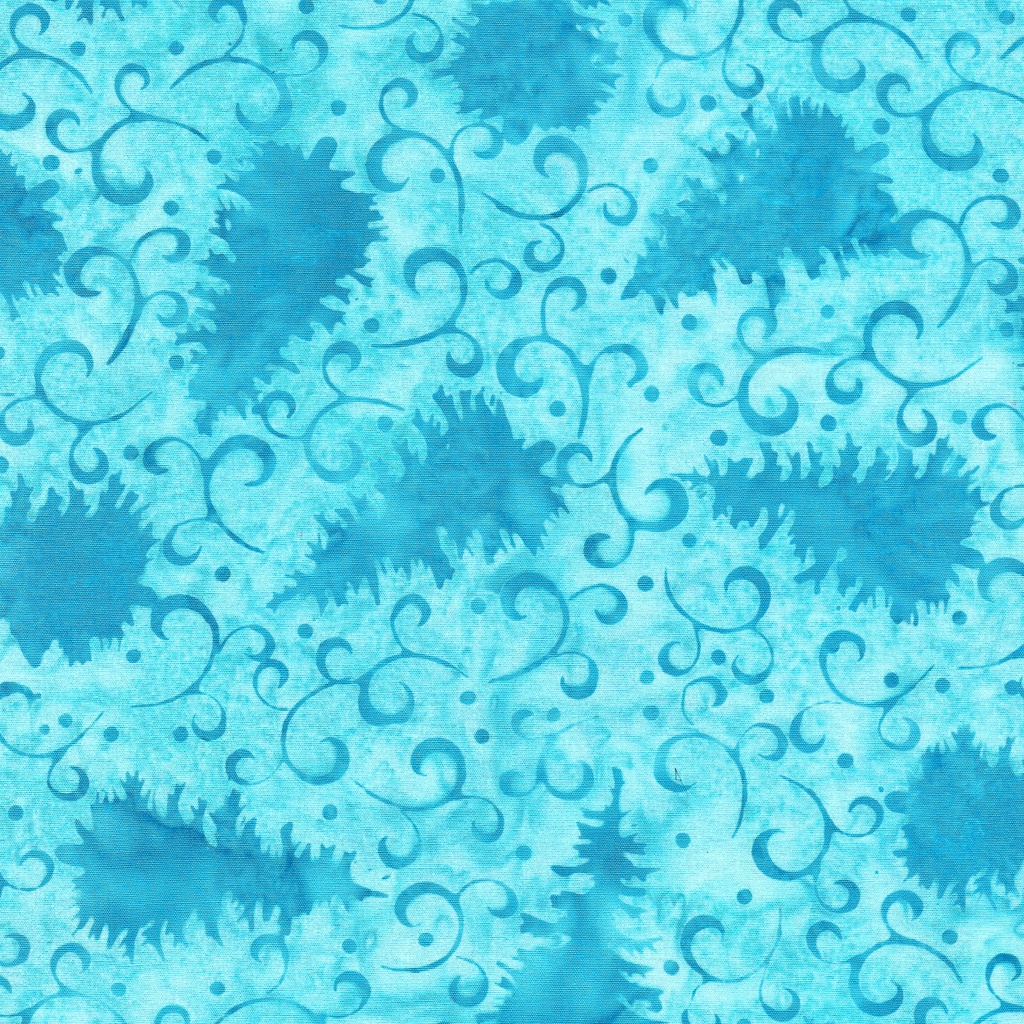 122403915 / Christmas Tree Spirals-Teal Sea Glass