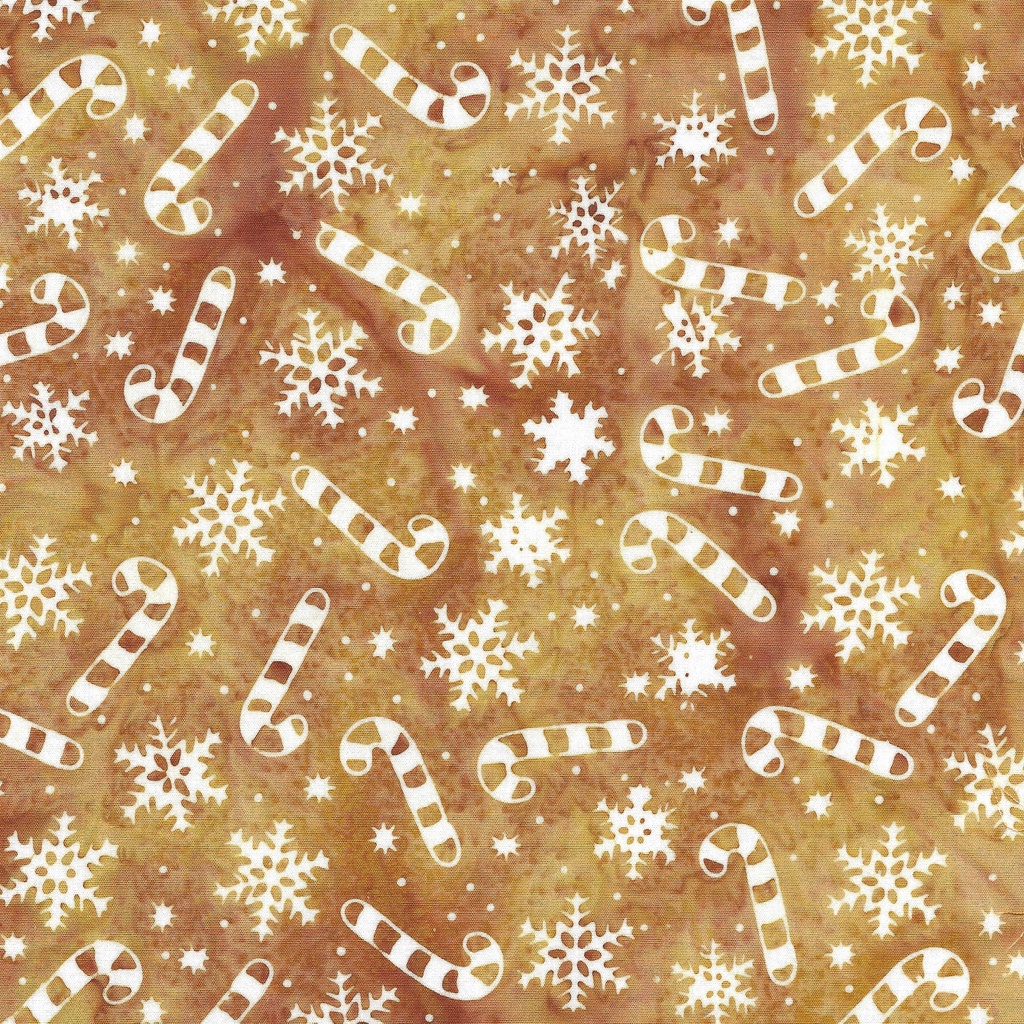 122405265 / Candy Cane Snowflakes-Gold Acorn