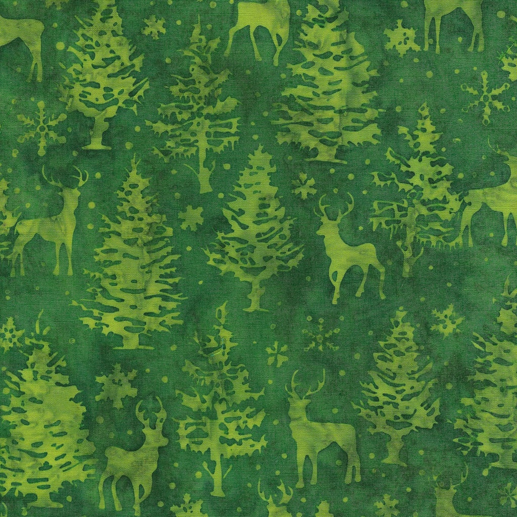 122407680 / Trees and Deer-Green Spinach