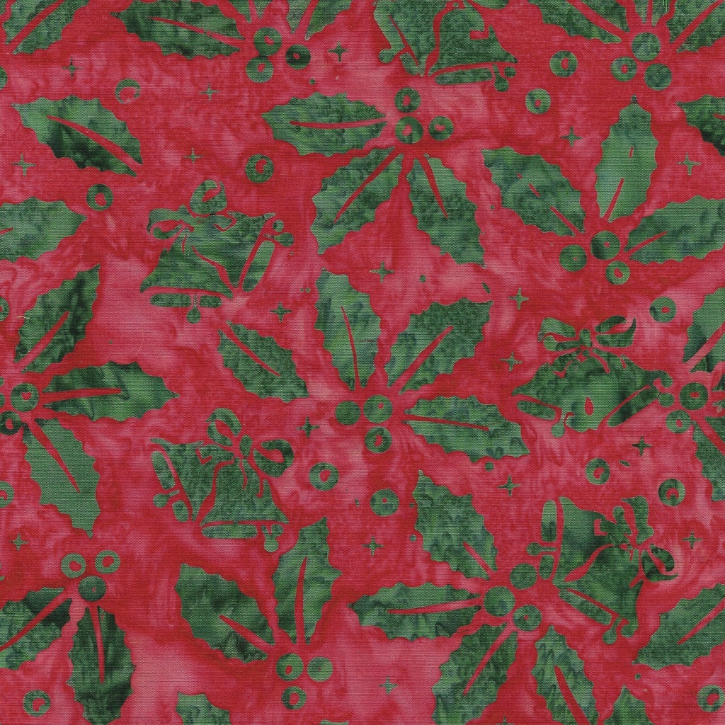 [122408345] 122408345 / Holly & Bells-Red Imperial