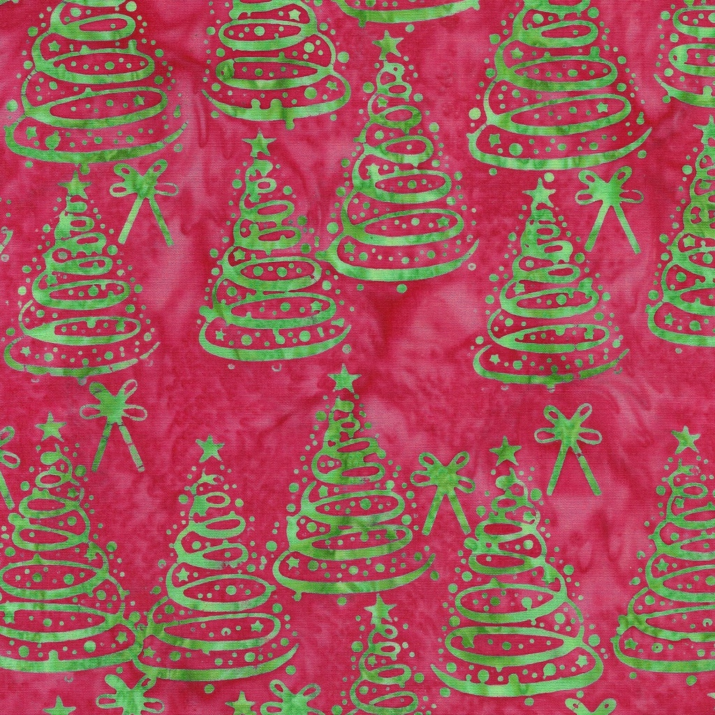 122412335 / Christmas Trees-Red Coral