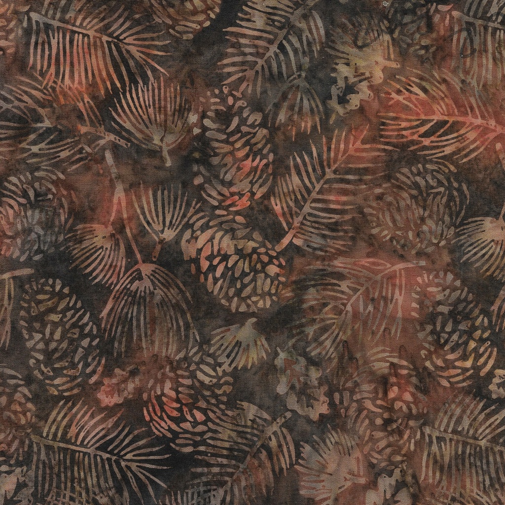 [122414075] 122414075 / Pinecone and Needles-Brown Russet