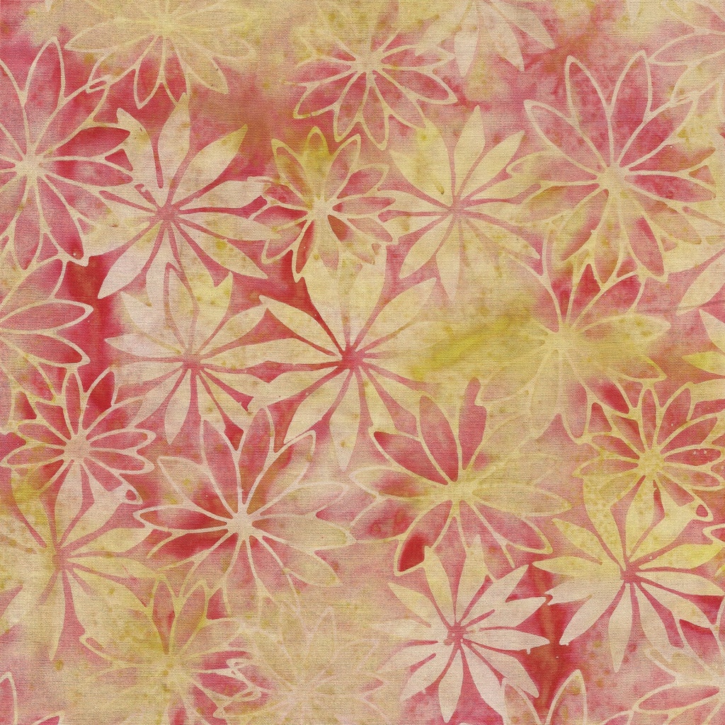 [122433810] 122433810 / Star Floral-Multi Pink Orange Sunset