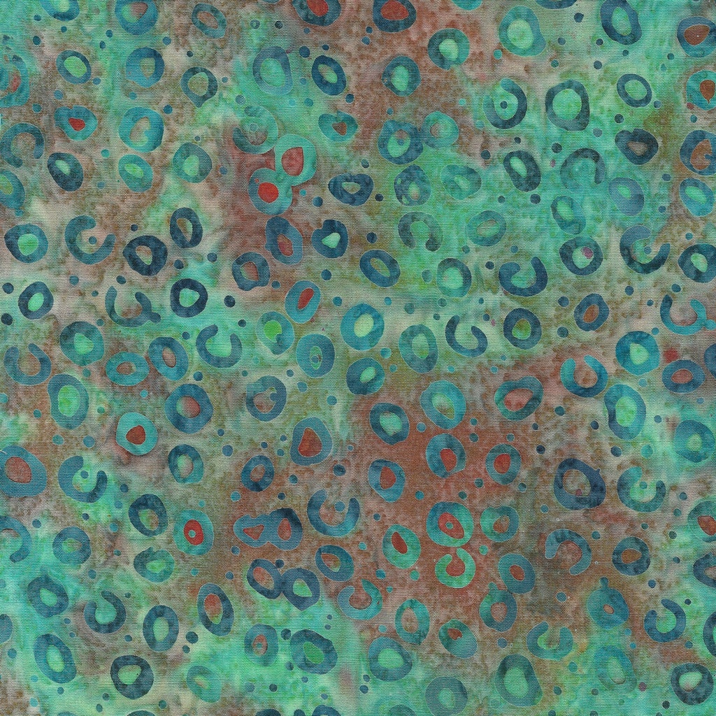 122441864 / Round and Round-Multi Red Green Teal Brown