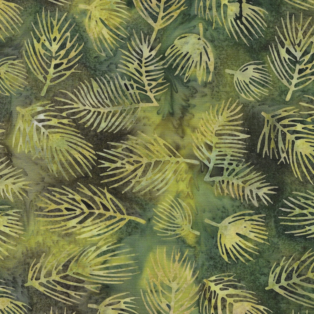 122447830 / Pine Needles-Multi Green Yellow Glacier