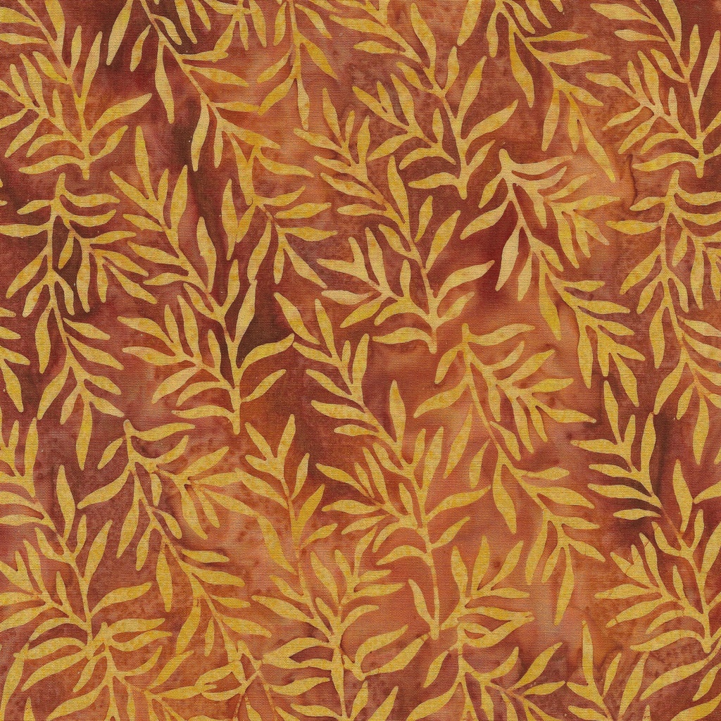 122448282 / Leafy Vine-Orange Vermillion