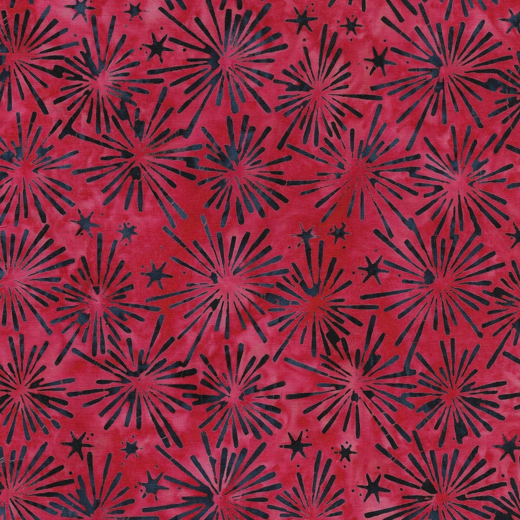 122453365 / Bursting Stars-Red Crimson