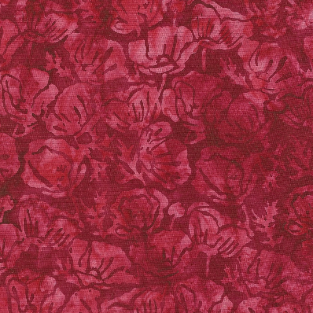 122456380 / Poppies Floral-Red Redwood