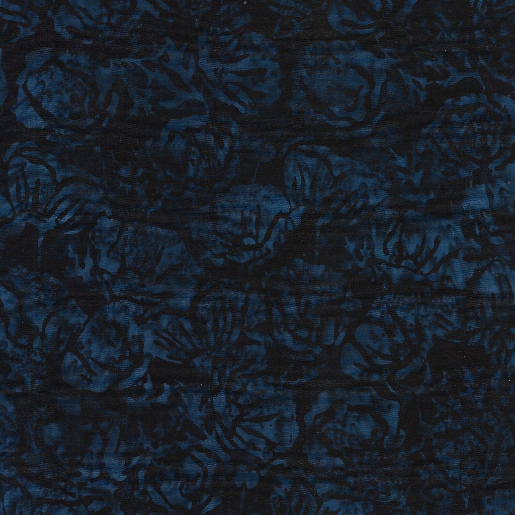 122456595 / Poppies Floral-Blue Midnight Blue