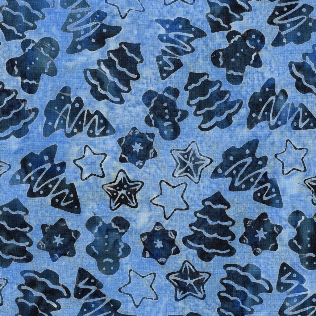 122506520 / Christmas Cookies Blue Powder Blue