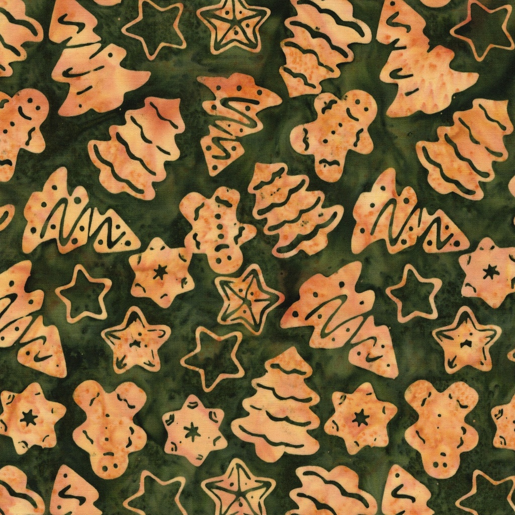 [122506685] 122506685 / Christmas Cookies Green Pineneedle