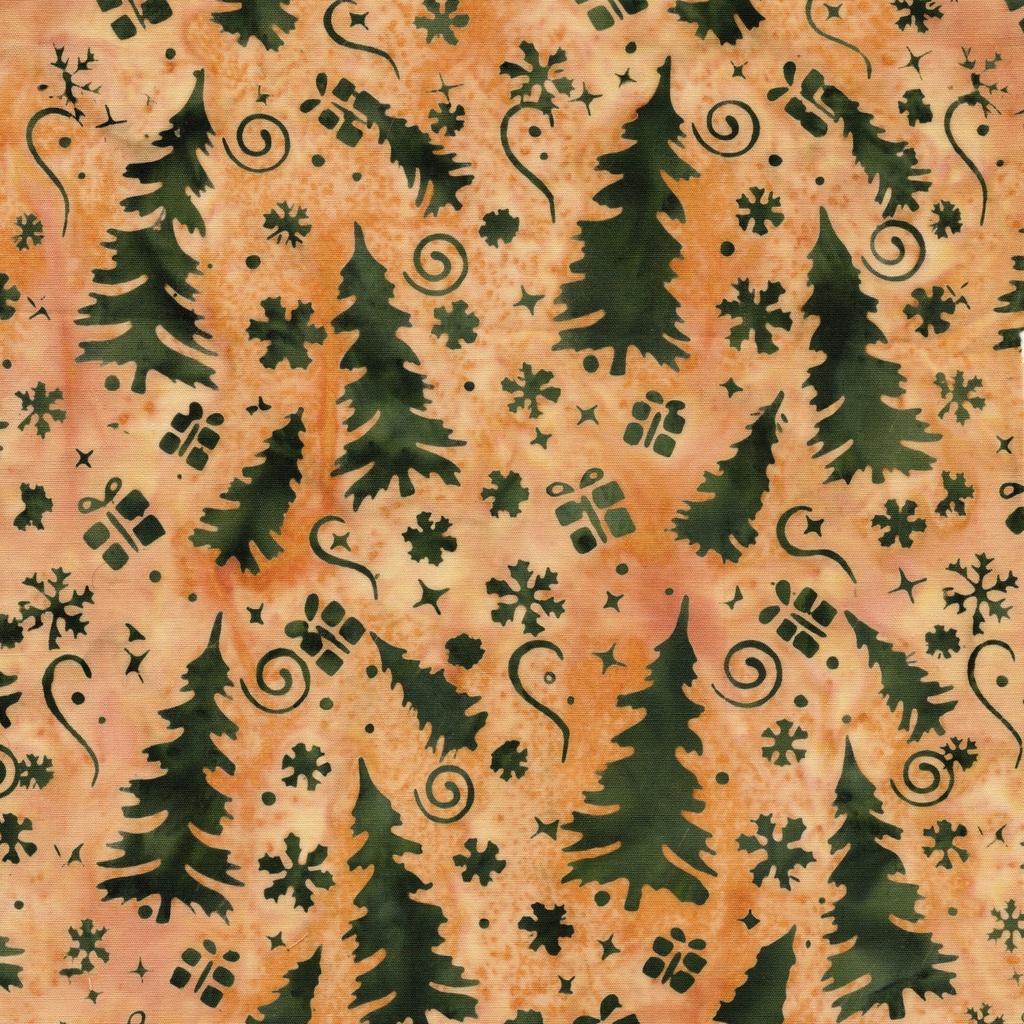 [122507263] 122507263 / Trees and Presents Gold Wheat