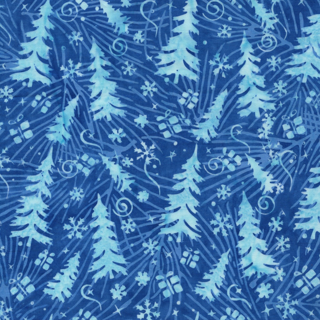 122507545 / Trees and Presents Blue Bluebird