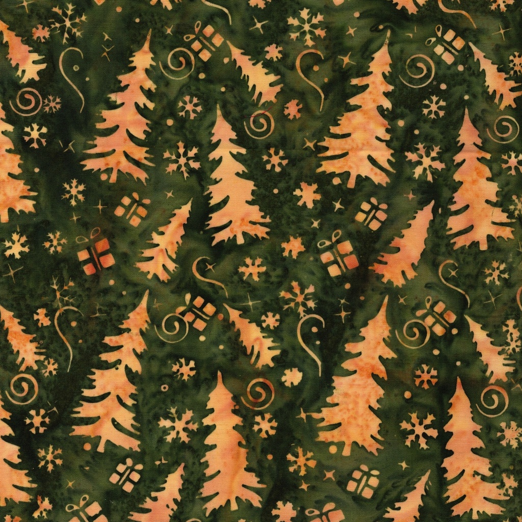 [122507680] 122507680 / Trees and Presents Green Spinach