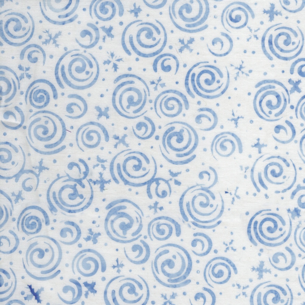 [122511700] 122511700 / Snowflakes and Swirls White