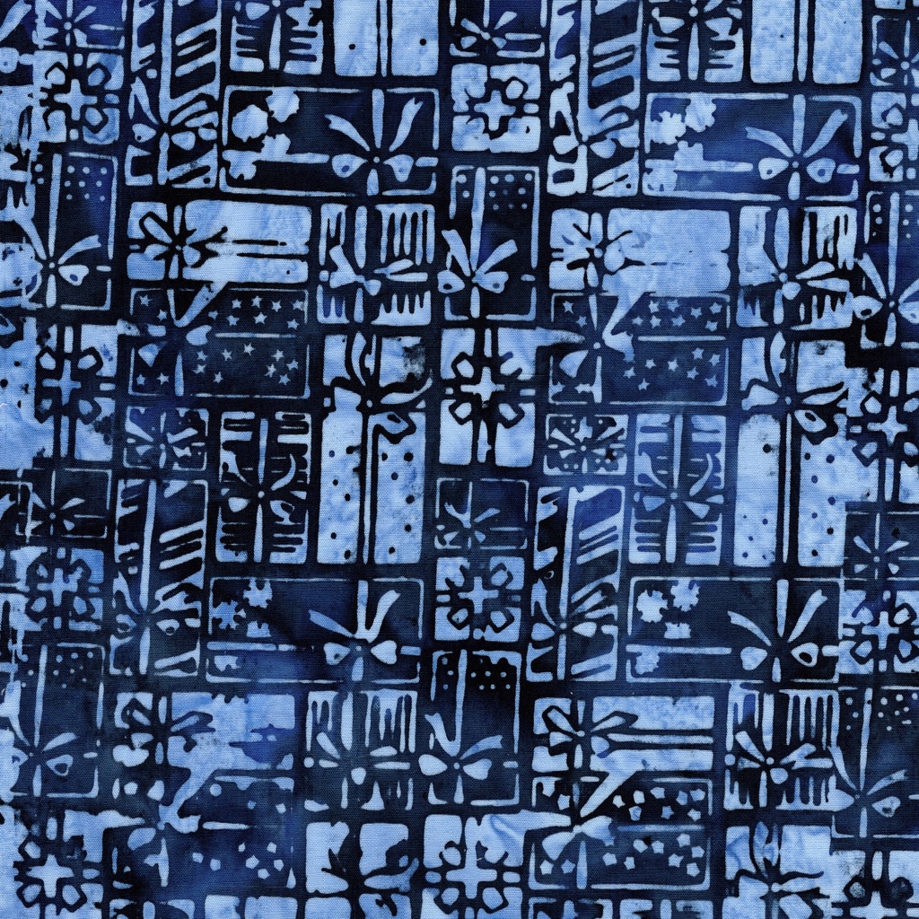 122512570 / Wrapped Presents Blue Cornflower