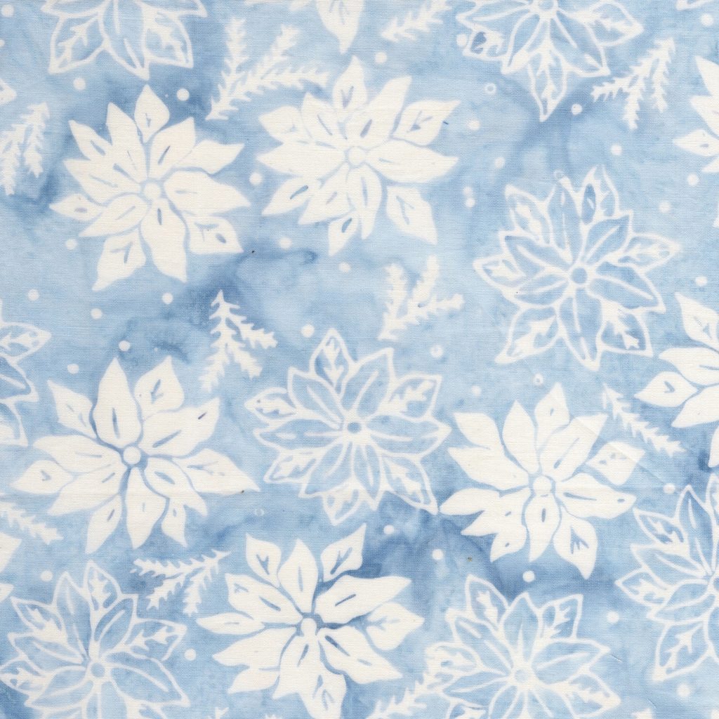[122513505] 122513505 / Poinsettias and Sprigs Blue Bluebelle