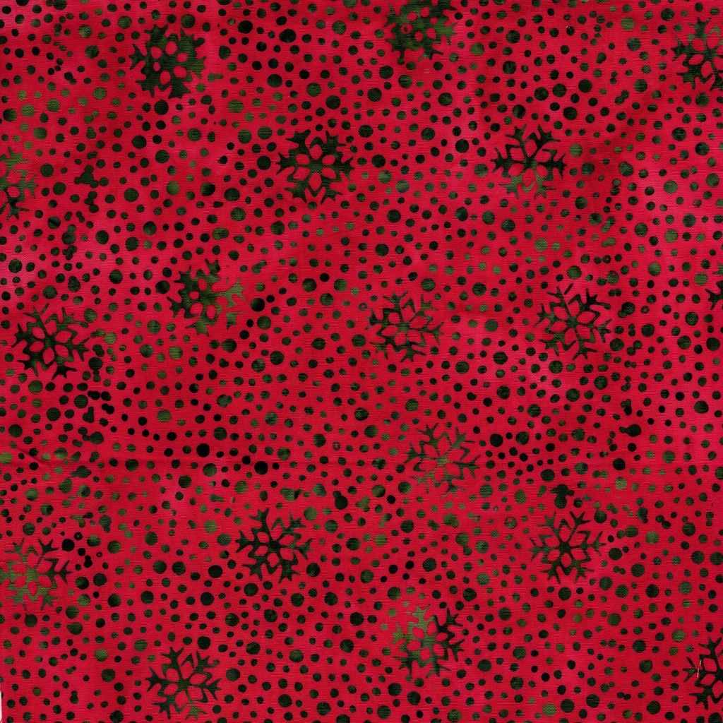 [122515360] 122515360 / Snowflakes and Dots Red Cherry