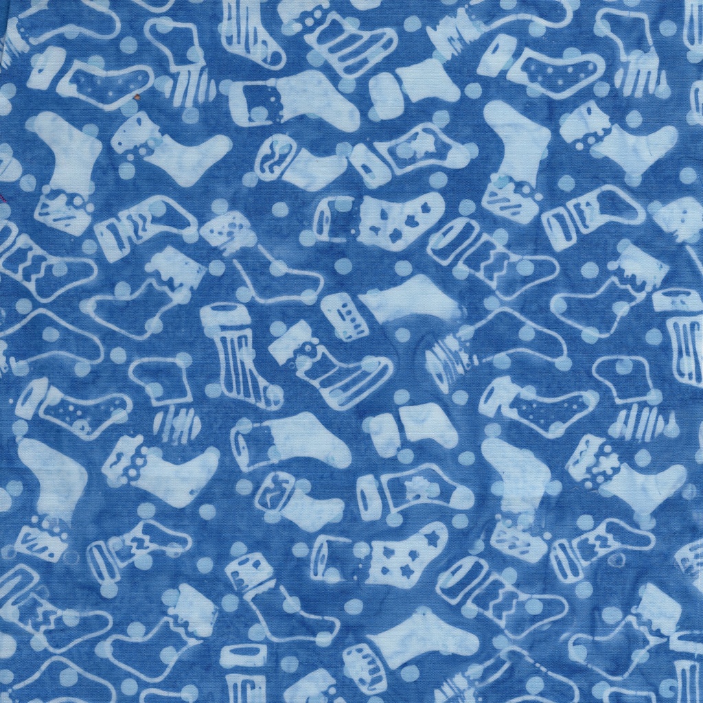 122516540 / Christmas Stockings Blue Azure