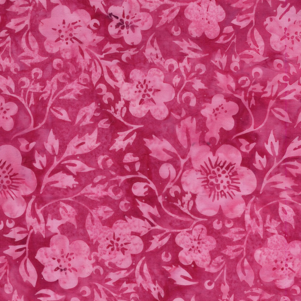 [122519145] 122519145 / Flowers and Leaves Pink Raspberry