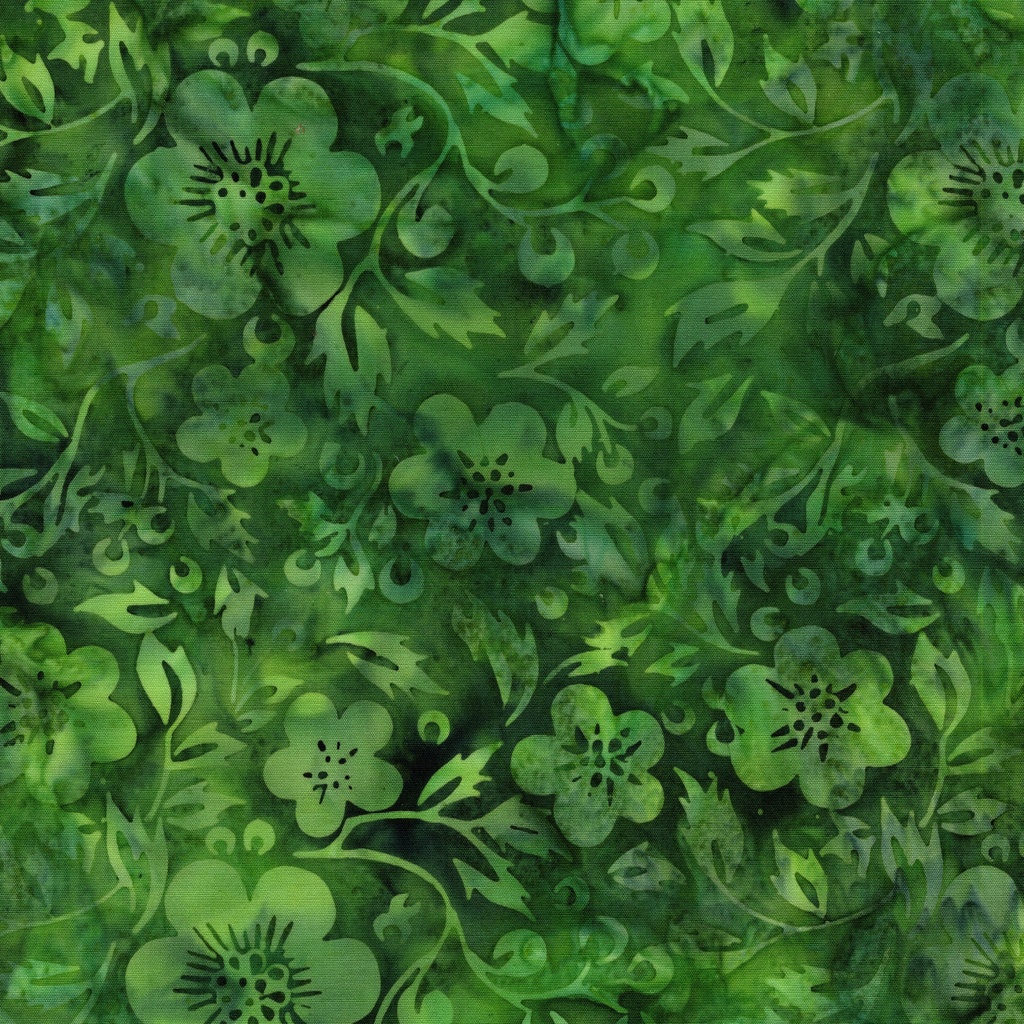 [122519682] 122519682 / Flowers and Leaves Green Frog