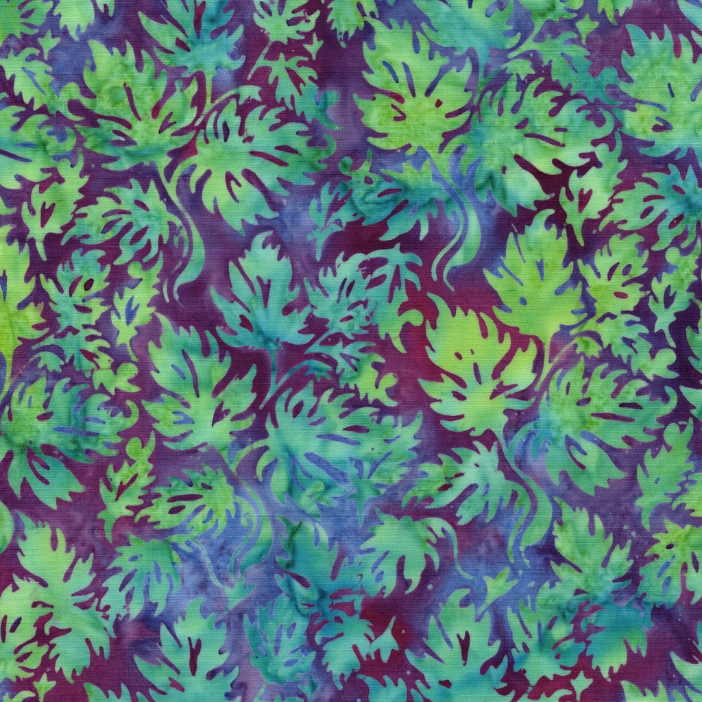 122521828 / Condensed Leaves Multi Blue Purple