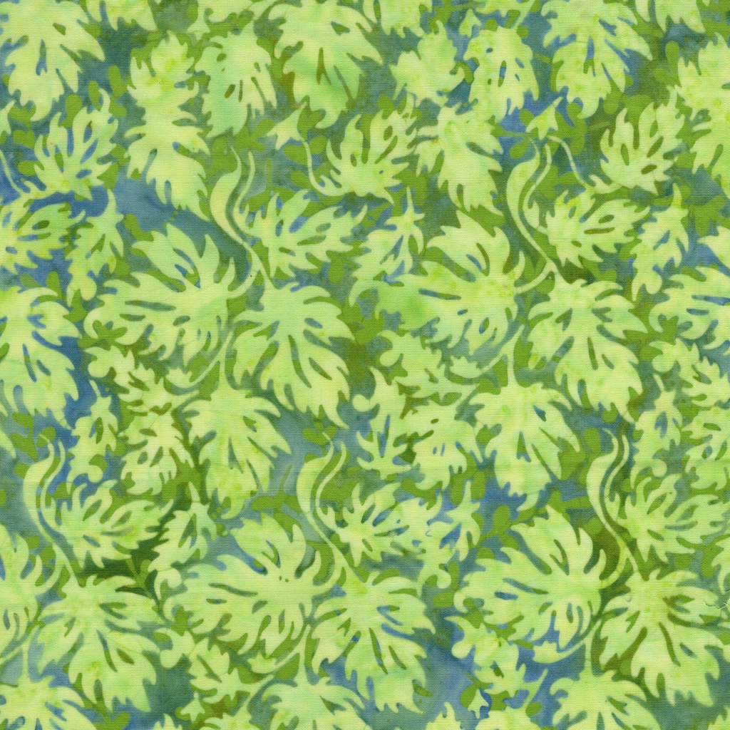 [122521840] 122521840 / Condensed Leaves Multi Blue Green Marbles