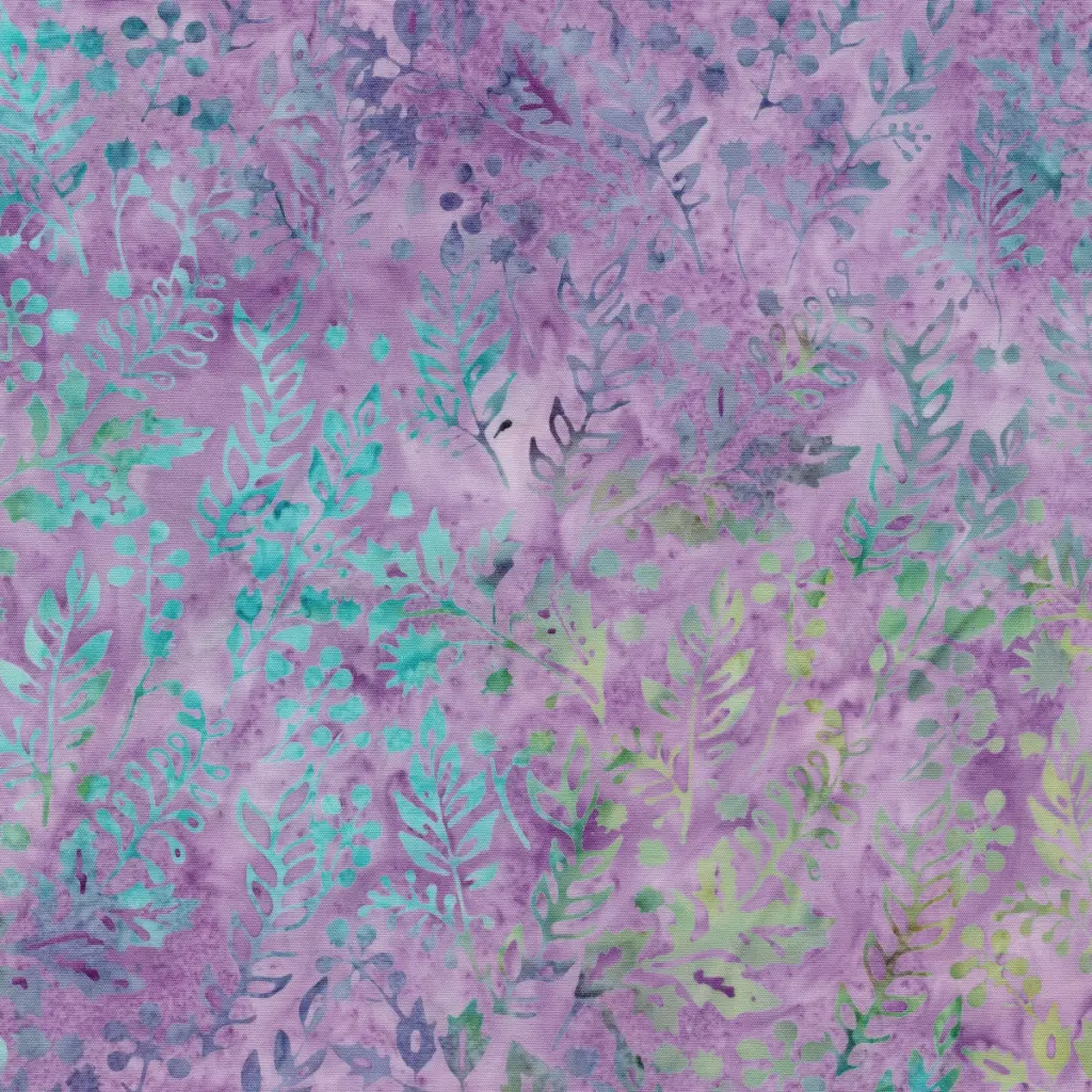[122522405] 122522405 / Vines Leaves and Berries Purple Lavender