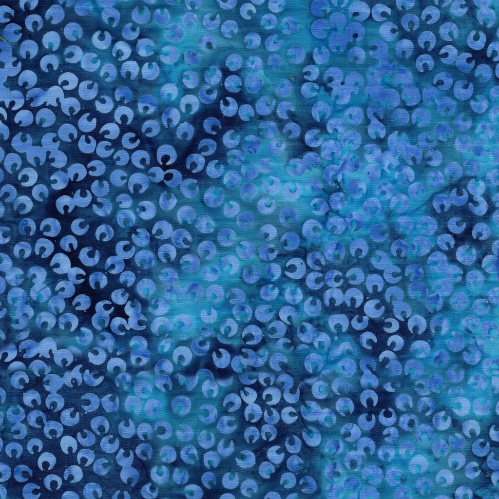 [122523847] 122523847 / Small Petals Multi Navy Turquoise