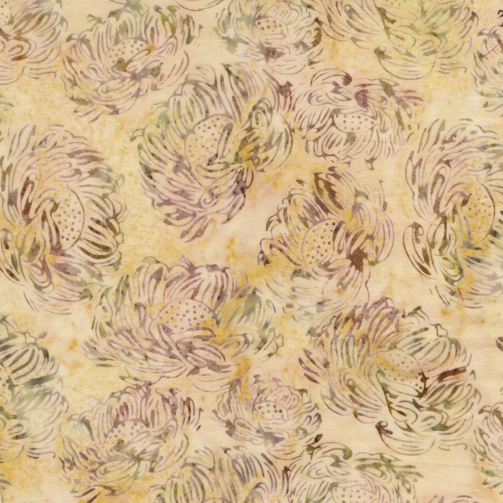 [122525017] 122525017 / Tossed Medium Flowers Neutral Cornsilk