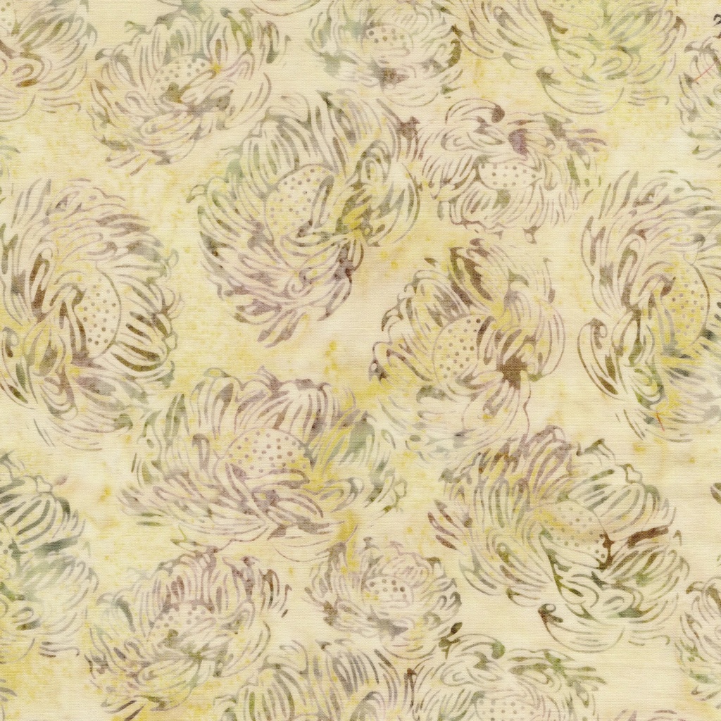 [122525017] 122525017 / Tossed Medium Flowers Neutral Cornsilk