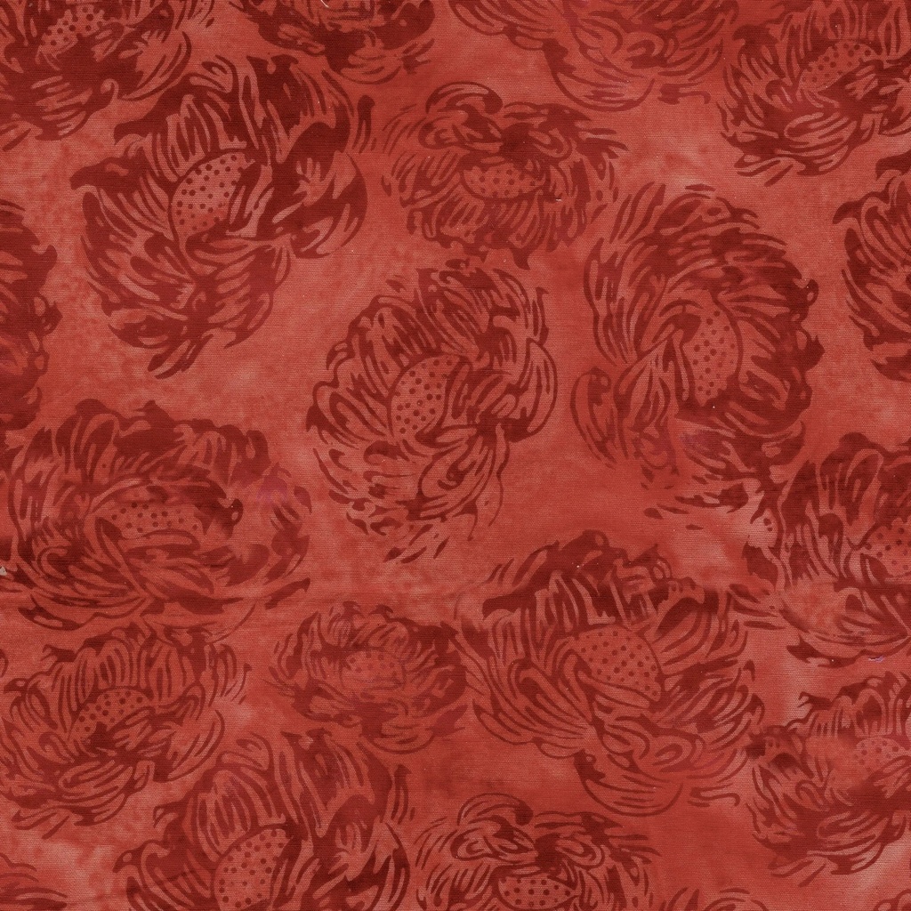 [122525335] 122525335 / Tossed Medium Flowers Red Coral