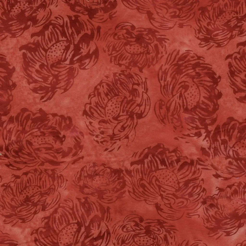 [122525335] 122525335 / Tossed Medium Flowers Red Coral