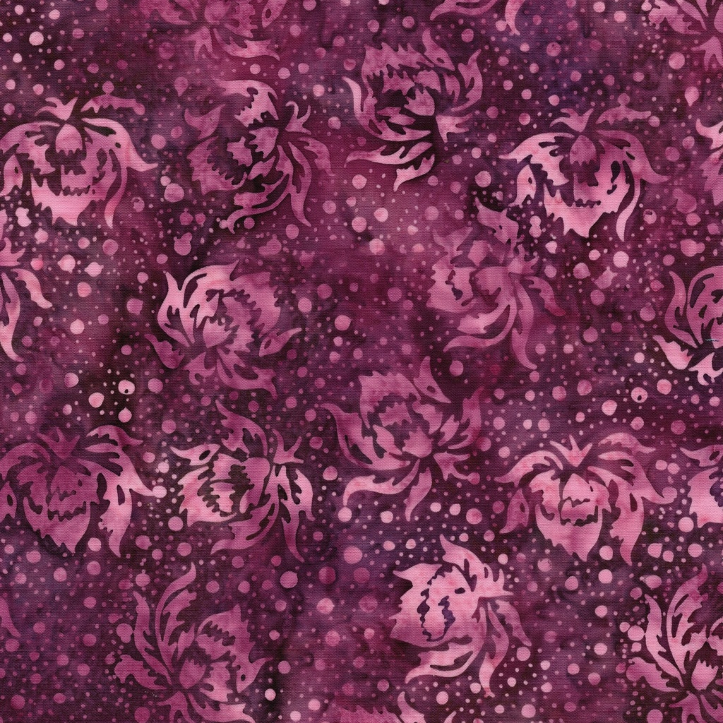 [122529390] 122529390 / Flowers and Dots Red Burgundy