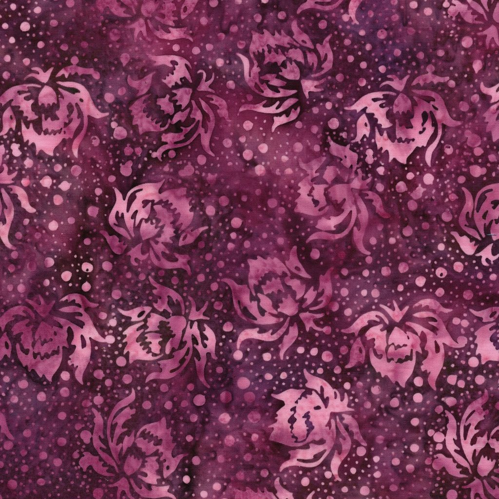 [122529390] 122529390 / Flowers and Dots Red Burgundy