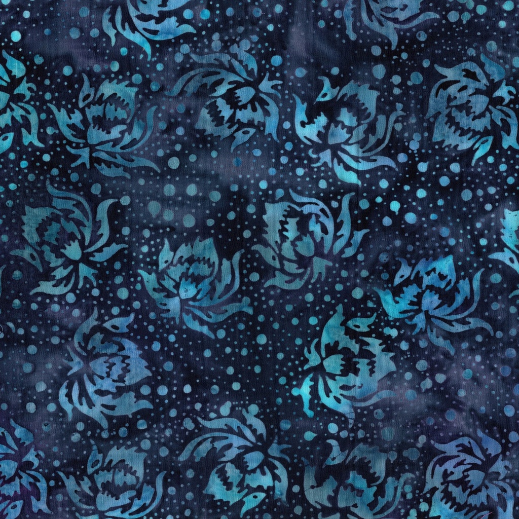 122529475 / Flowers and Dots Purple Eggplant