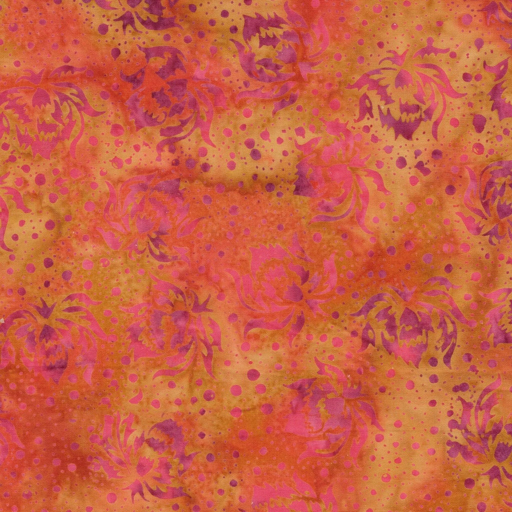 [122529816] 122529816 / Flowers and Dots Multi Pink Purple Orange