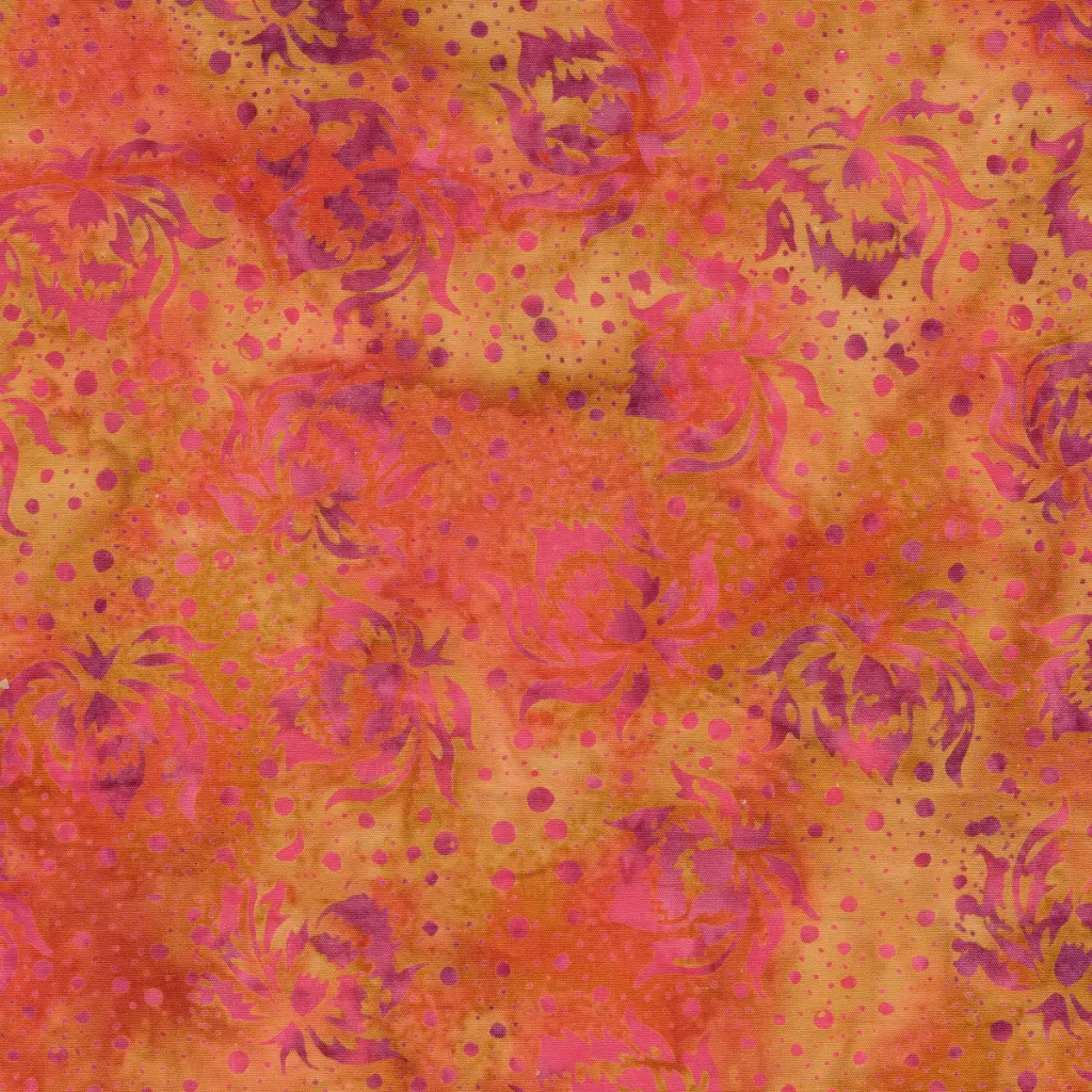 [122529816] 122529816 / Flowers and Dots Multi Pink Purple Orange