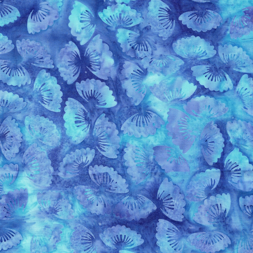 [122536829] 122536829 / Medium Petals Multi Blue Turquoise Purple