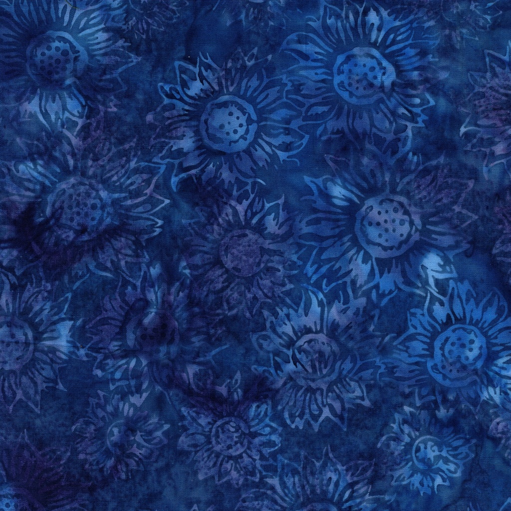 122539550 / Medium Sunflowers Blue Blueberry
