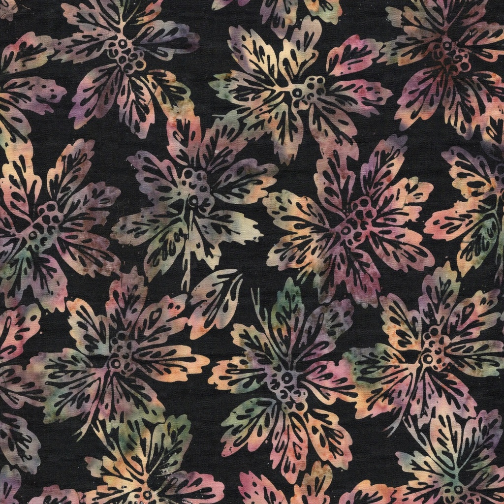 122544795 / Leaves and Berry Clusters Black