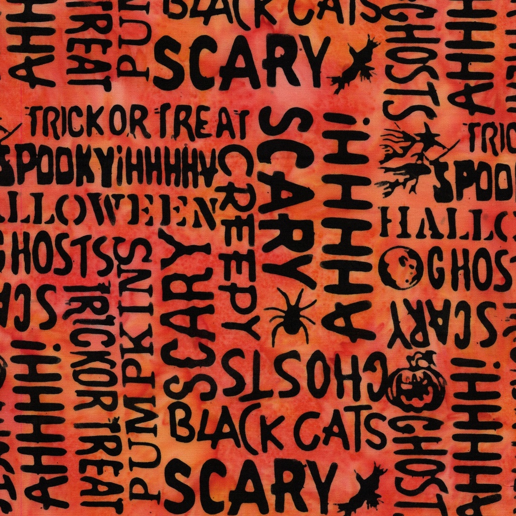 122552256 / Halloween Words Orange Marmalade