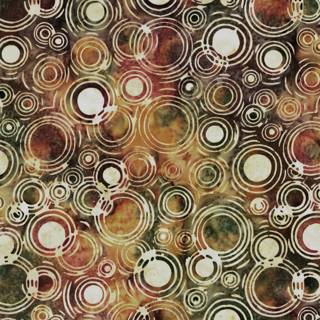 [122555836] 122555836 / Large Dots Multi Green Gold Orange